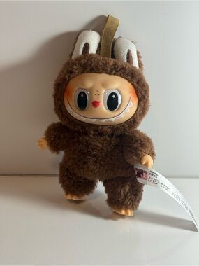 POP MART The Monsters Plush Labubu - Exciting Macaron Chestnut Cocoa 7”